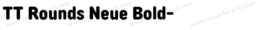 TT Rounds Neue Bold字体转换